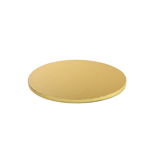 Tortenplatte rund 25cm (10") / Stärke 12mm - GOLD